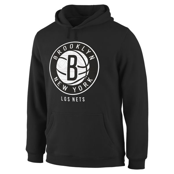  Men Brooklyn Nets Noches Enebea Pullover Hoodie Black->brooklyn nets->NBA Jersey